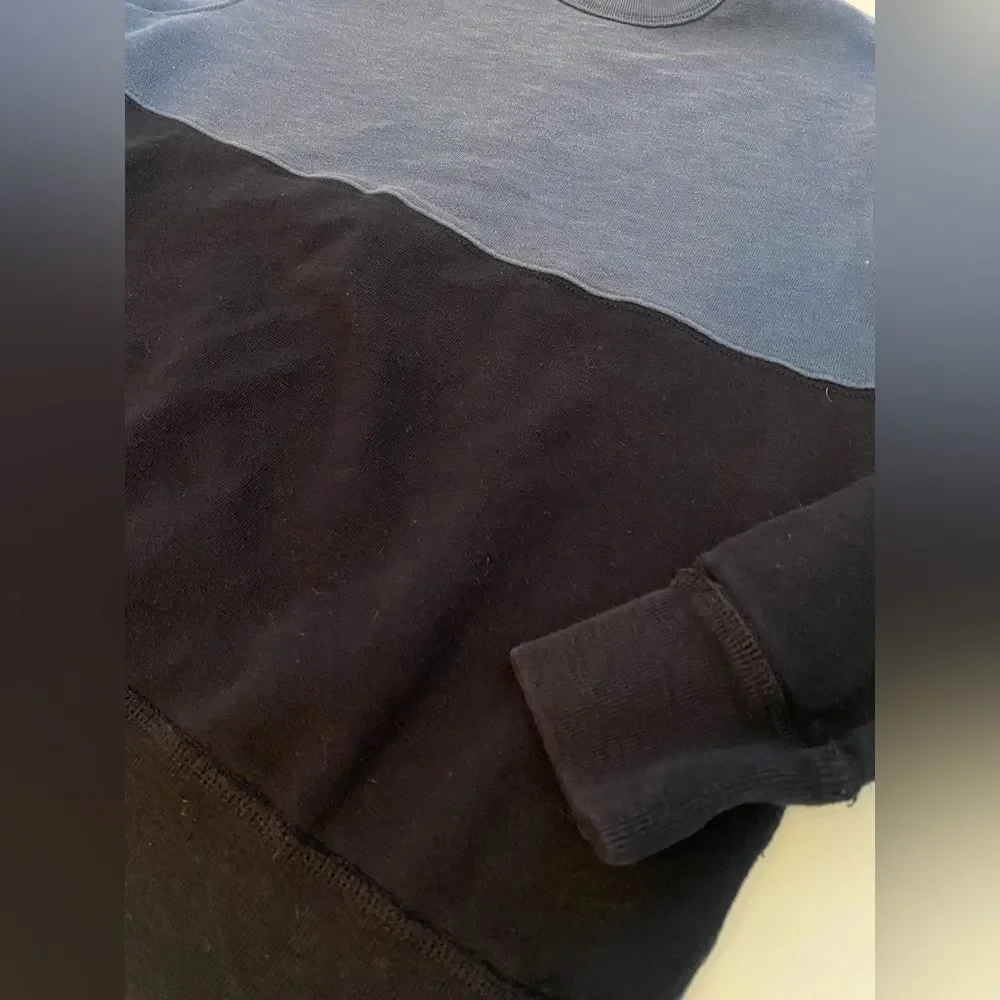 J. Crew Blue Two Tone Sweatshirt Medium